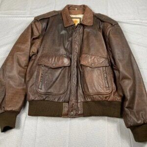 Vintage Hard Rock Cafe Leather Jacket Mens Medium Miami Bomber Map Lining 90s